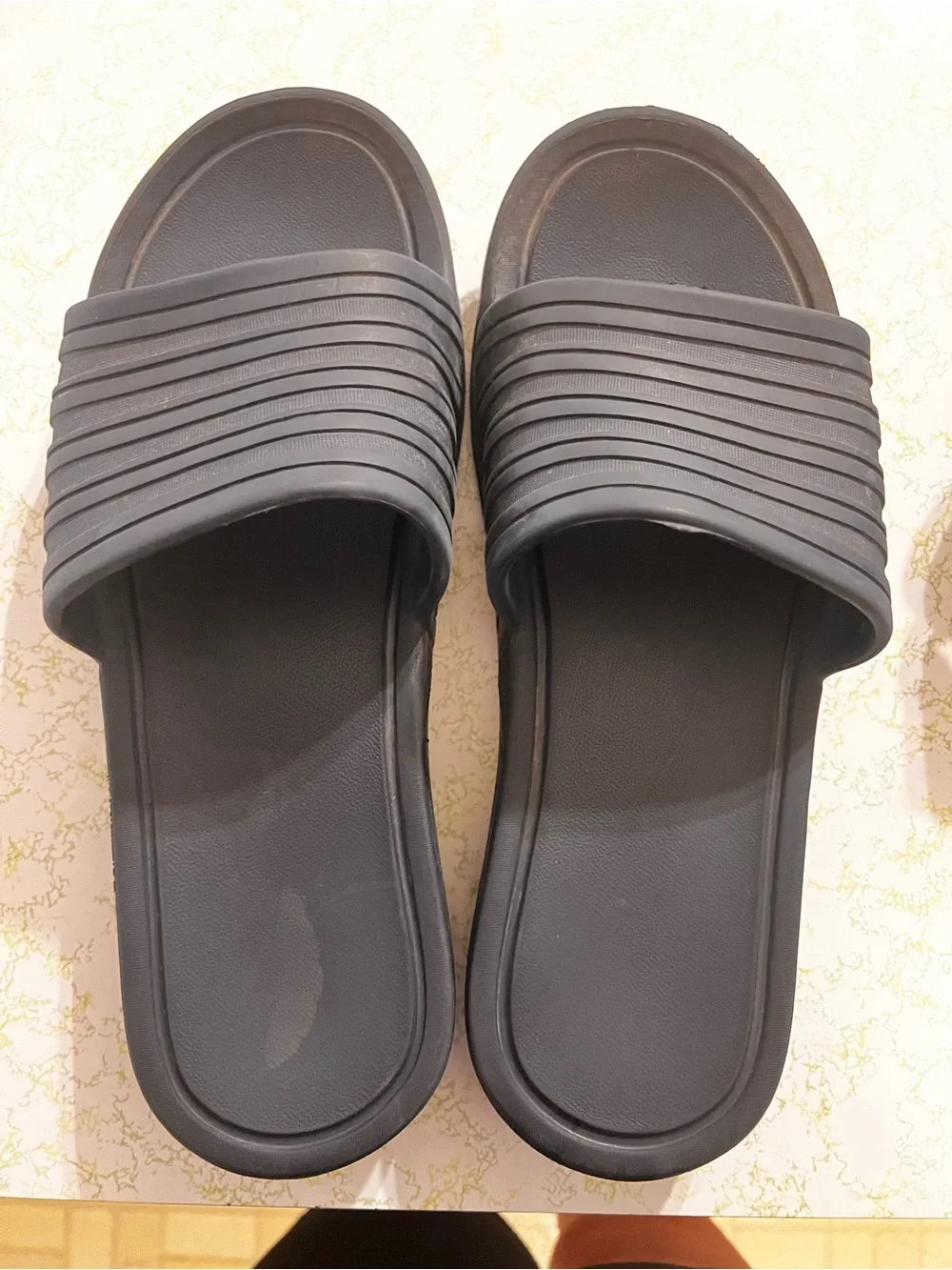 Men's Black Slide Sandals - Comfortable Everyday Slides